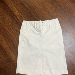 Chic Cream Pencil Skirt for Women